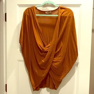 Rust orange sweater shirt